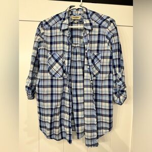 Express Boyfriend Portofino Plaid
